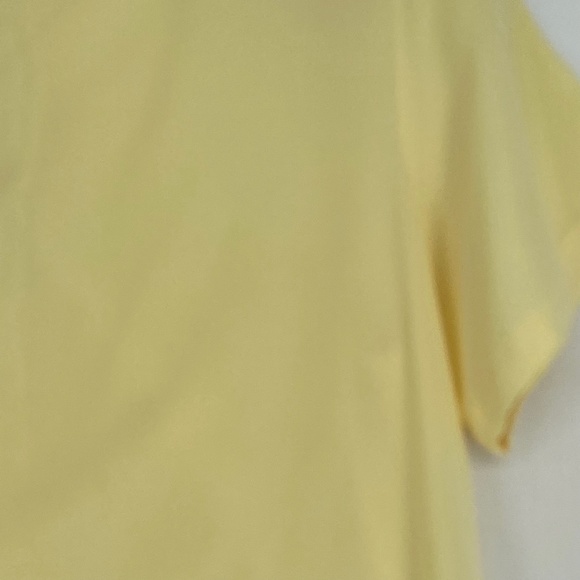 Truffles by VB Womens Small Vintage Pullover Blouse Pale Yellow Short Sleeves - Picture 2 of 6